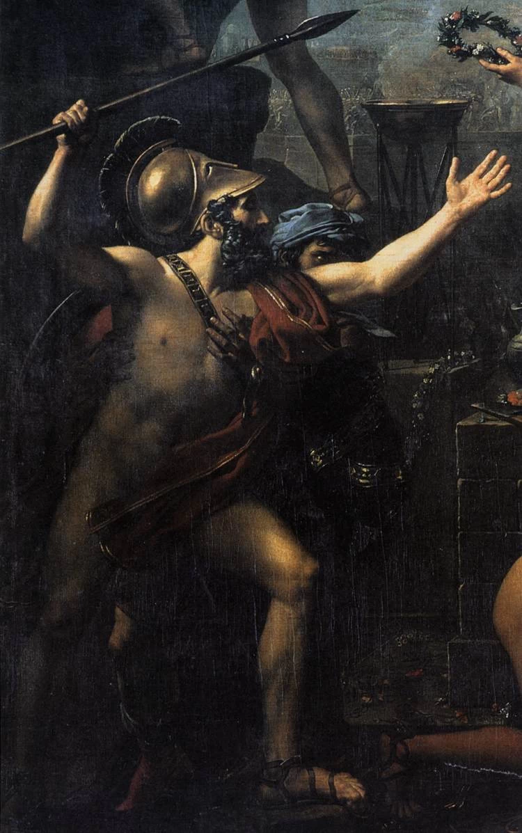 Leonida alle Termopili - Musée du Louvre, Paris, dettaglio